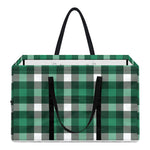 Saint Patrick's Day Stewart Plaid Print Utility Tote Bag