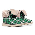 Saint Patrick's Day Stewart Plaid Print Winter Boots