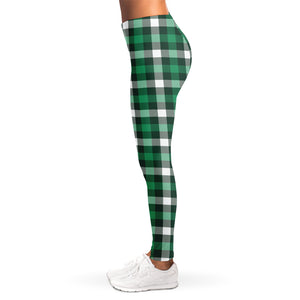 Saint Patrick's Day Stewart Plaid Print Women's Leggings