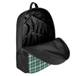 Saint Patrick's Day Tartan Pattern Print 17 Inch Backpack