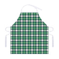 Saint Patrick's Day Tartan Pattern Print Adjustable Apron