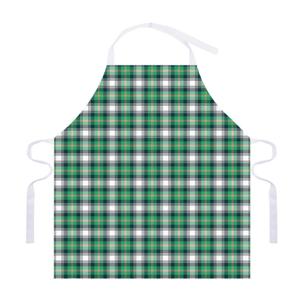Saint Patrick's Day Tartan Pattern Print Adjustable Apron
