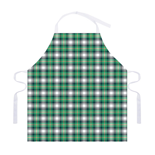 Saint Patrick's Day Tartan Pattern Print Adjustable Apron