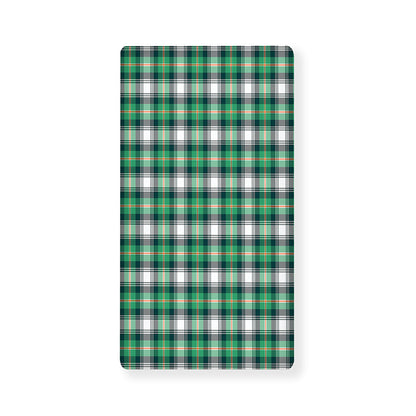 Saint Patrick's Day Tartan Pattern Print Baby Crib Sheet