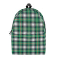 Saint Patrick's Day Tartan Pattern Print School Backpack
