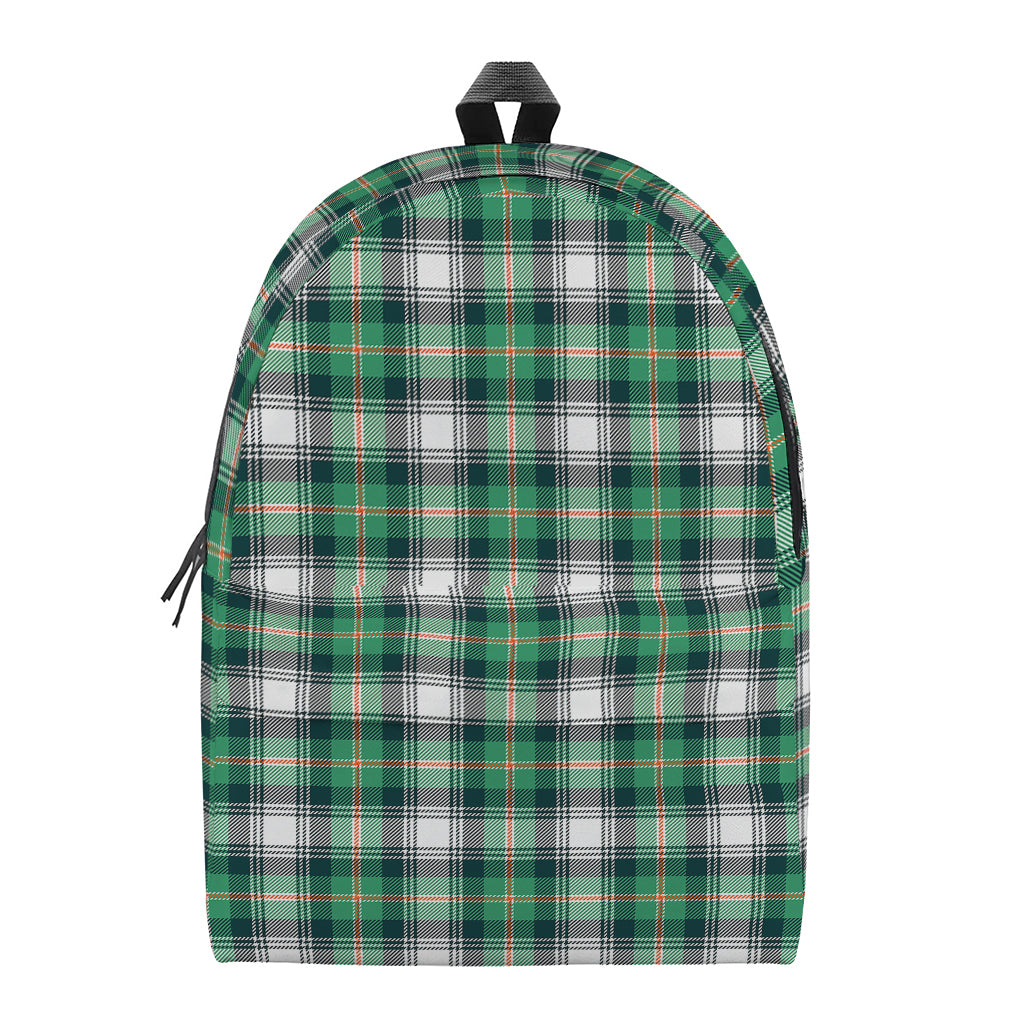 Saint Patrick's Day Tartan Pattern Print Backpack