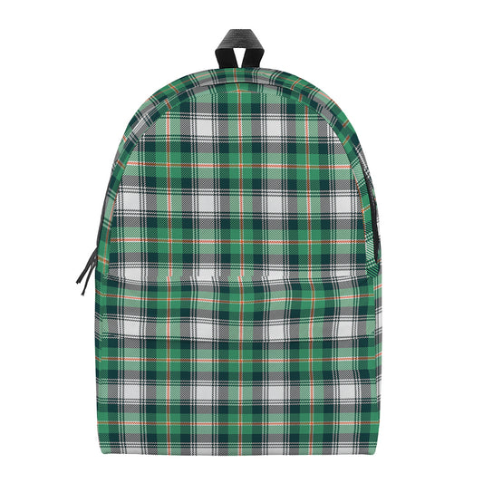 Saint Patrick's Day Tartan Pattern Print Backpack