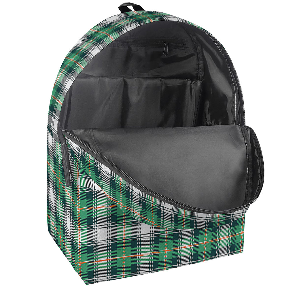 Saint Patrick's Day Tartan Pattern Print Backpack