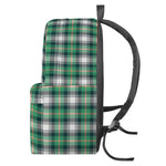 Saint Patrick's Day Tartan Pattern Print Backpack