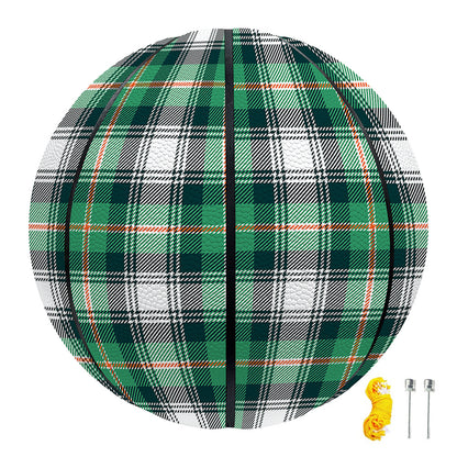Saint Patrick's Day Tartan Pattern Print Basketball