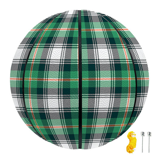 Saint Patrick's Day Tartan Pattern Print Basketball