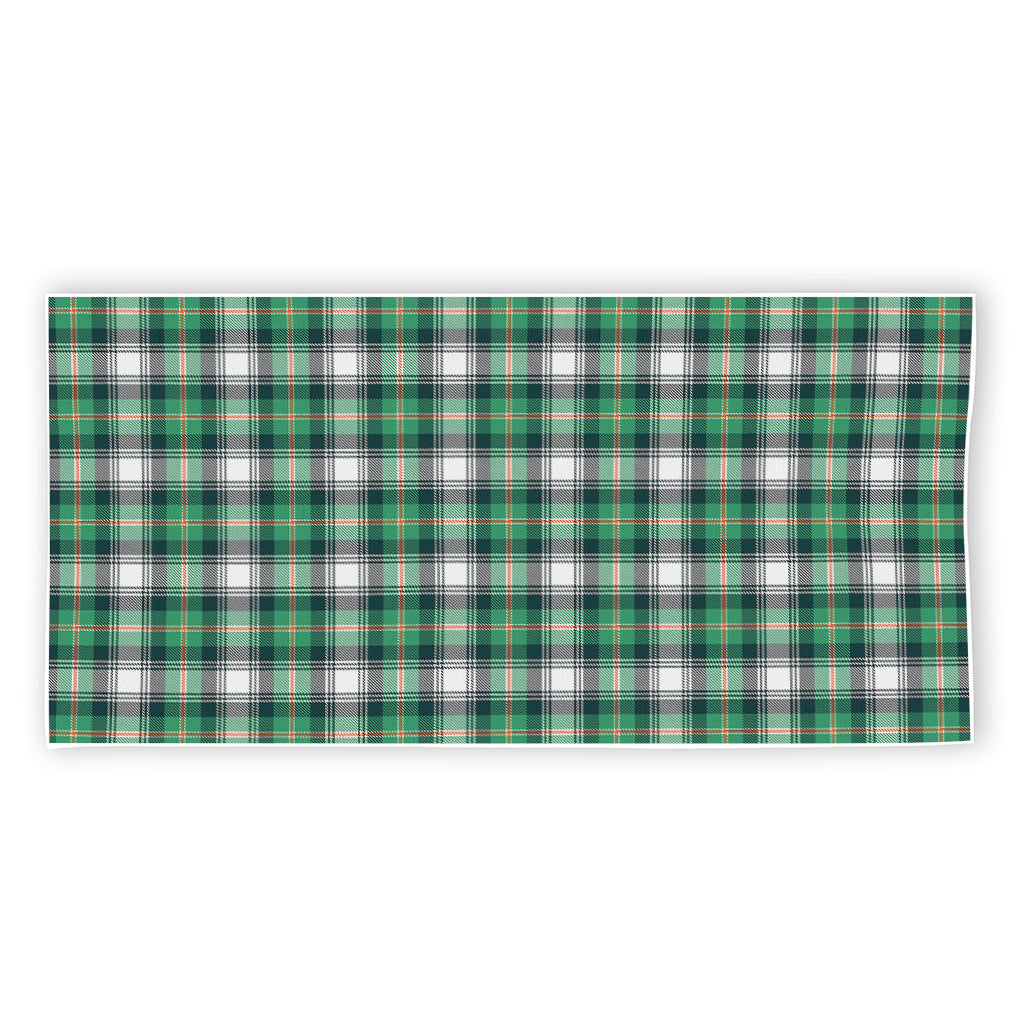 Saint Patrick's Day Tartan Pattern Print Beach Towel