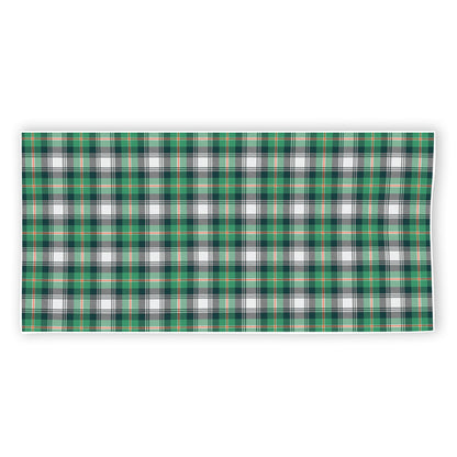 Saint Patrick's Day Tartan Pattern Print Beach Towel
