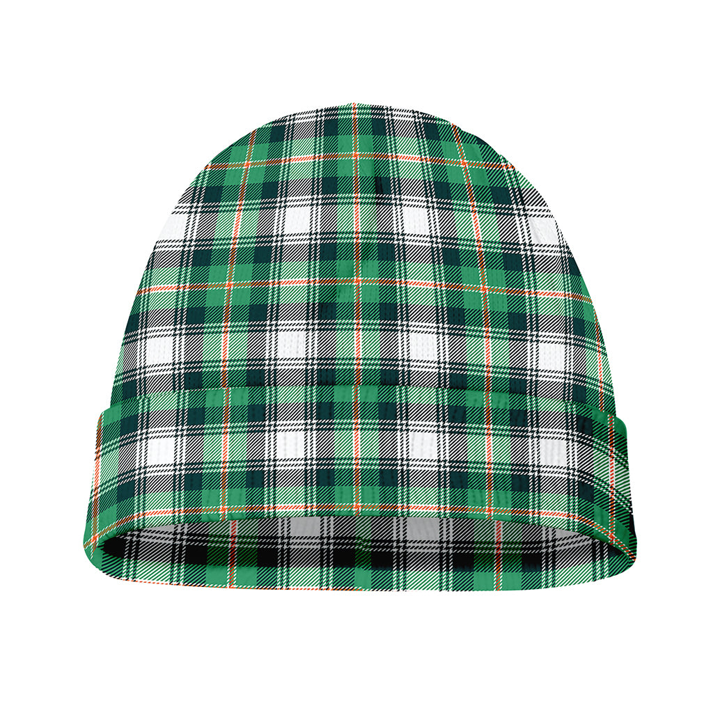 Saint Patrick's Day Tartan Pattern Print Beanie