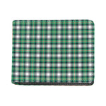Saint Patrick's Day Tartan Pattern Print Bifold Wallet
