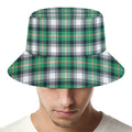 Saint Patrick's Day Tartan Pattern Print Bucket Hat