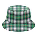 Saint Patrick's Day Tartan Pattern Print Bucket Hat