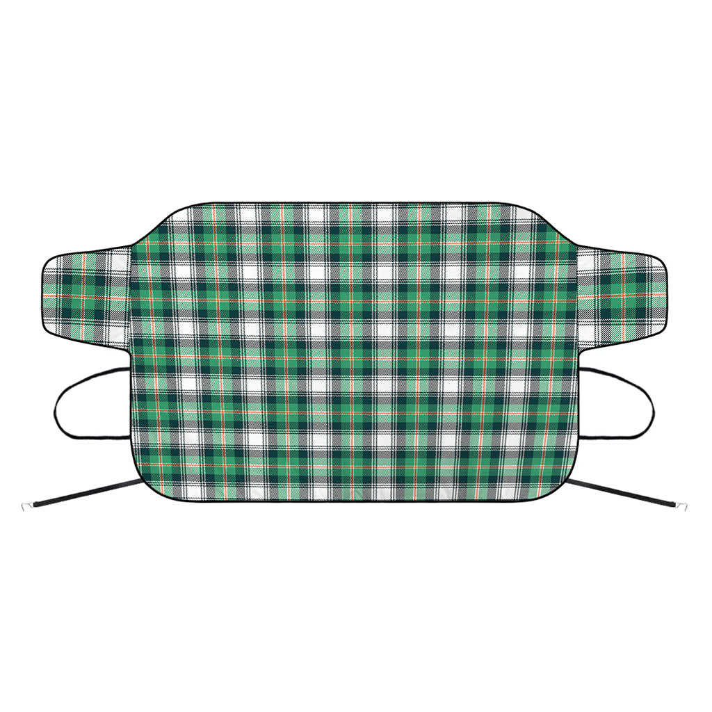 Saint Patrick's Day Tartan Pattern Print Car Windshield Snow Cover