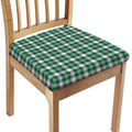 Saint Patrick's Day Tartan Pattern Print Chair Cushion Cover