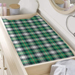 Saint Patrick's Day Tartan Pattern Print Changing Pad Cover