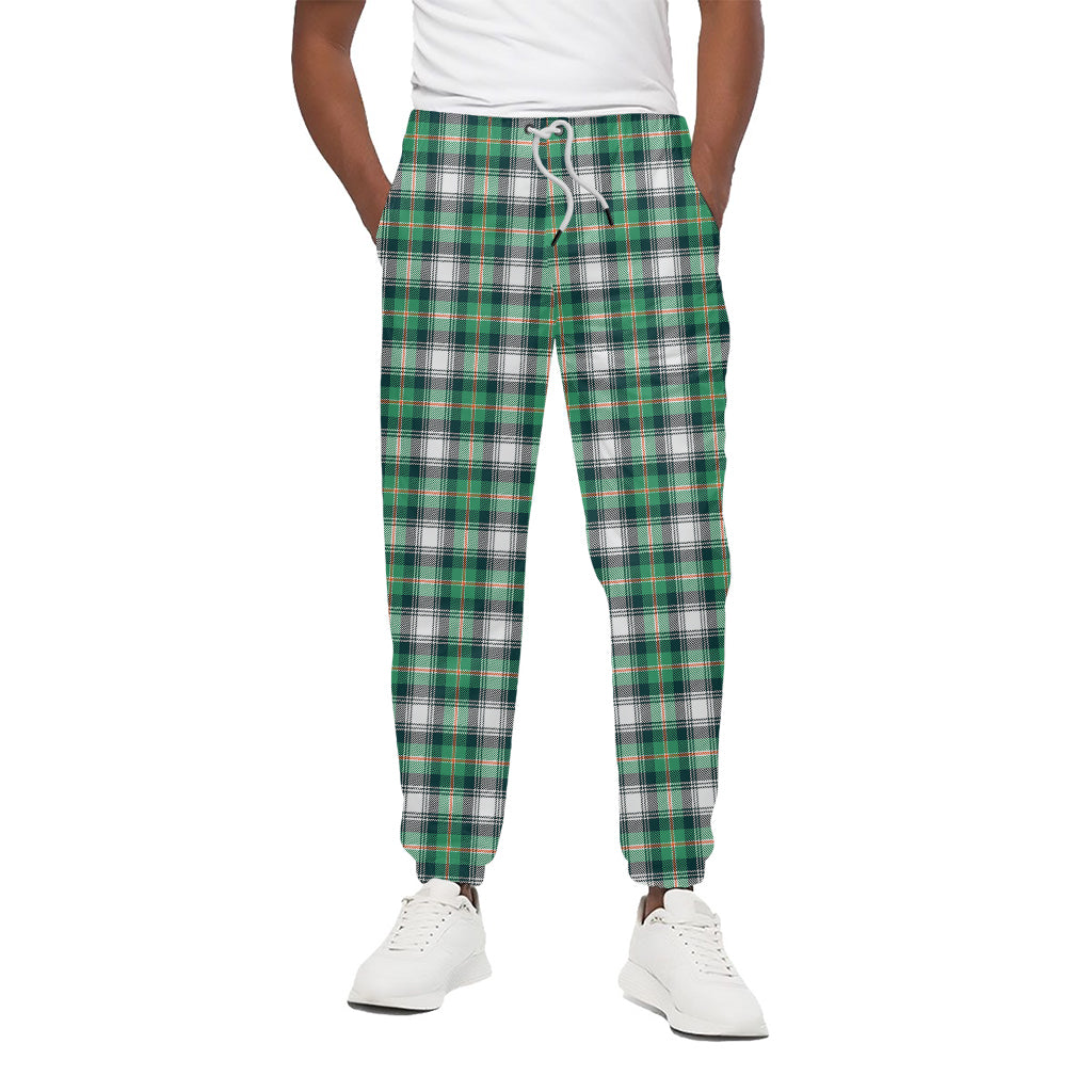 Saint Patrick's Day Tartan Pattern Print Cotton Pants
