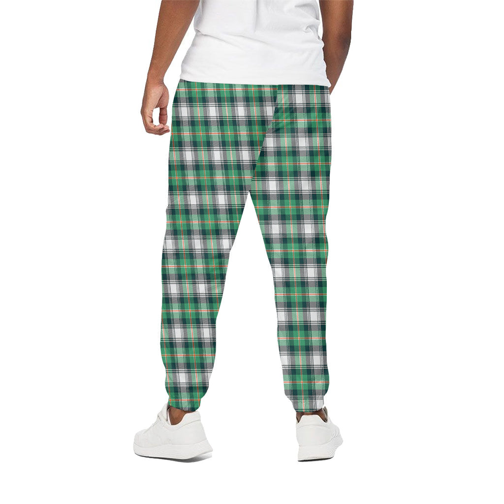 Saint Patrick's Day Tartan Pattern Print Cotton Pants