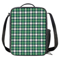 Saint Patrick's Day Tartan Pattern Print Crossbody Lunch Bag