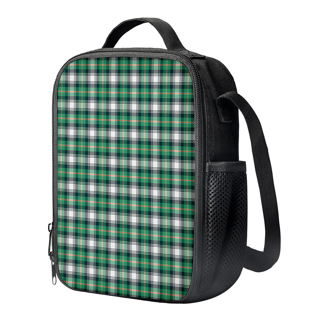 Saint Patrick's Day Tartan Pattern Print Crossbody Lunch Bag