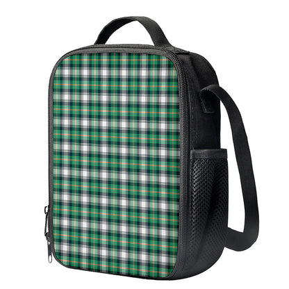 Saint Patrick's Day Tartan Pattern Print Crossbody Lunch Bag