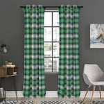 Saint Patrick's Day Tartan Pattern Print Curtain