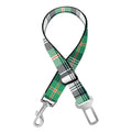 Saint Patrick's Day Tartan Pattern Print Dog Seat Belt