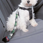 Saint Patrick's Day Tartan Pattern Print Dog Seat Belt