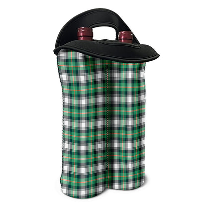 Saint Patrick's Day Tartan Pattern Print Double Neoprene Wine Tote
