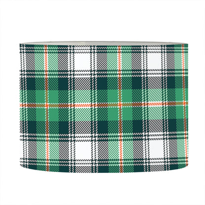 Saint Patrick's Day Tartan Pattern Print Drum Lamp Shade