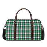 Saint Patrick's Day Tartan Pattern Print Duffle Bag