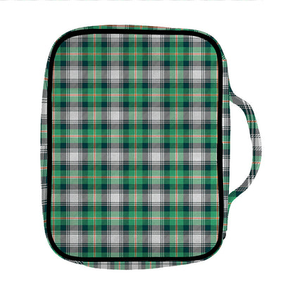 Saint Patrick's Day Tartan Pattern Print Front Pocket Bible Bag