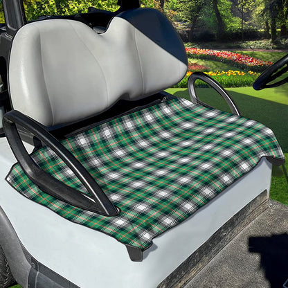 Saint Patrick's Day Tartan Pattern Print Golf Cart Seat Cover