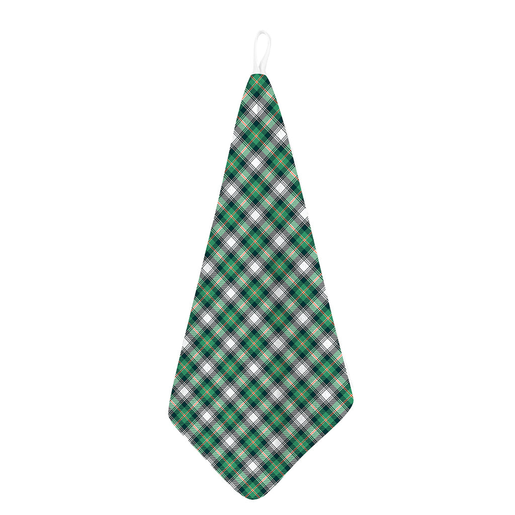 Saint Patrick's Day Tartan Pattern Print Hand Towel