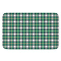 Saint Patrick's Day Tartan Pattern Print Indoor Door Mat