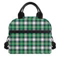 Saint Patrick's Day Tartan Pattern Print Insulated Lunch Bag