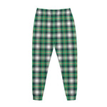 Saint Patrick's Day Tartan Pattern Print Jogger Pants