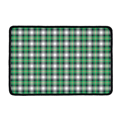 Saint Patrick's Day Tartan Pattern Print Kitchen Mat