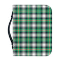 Saint Patrick's Day Tartan Pattern Print Leather Bible Cover