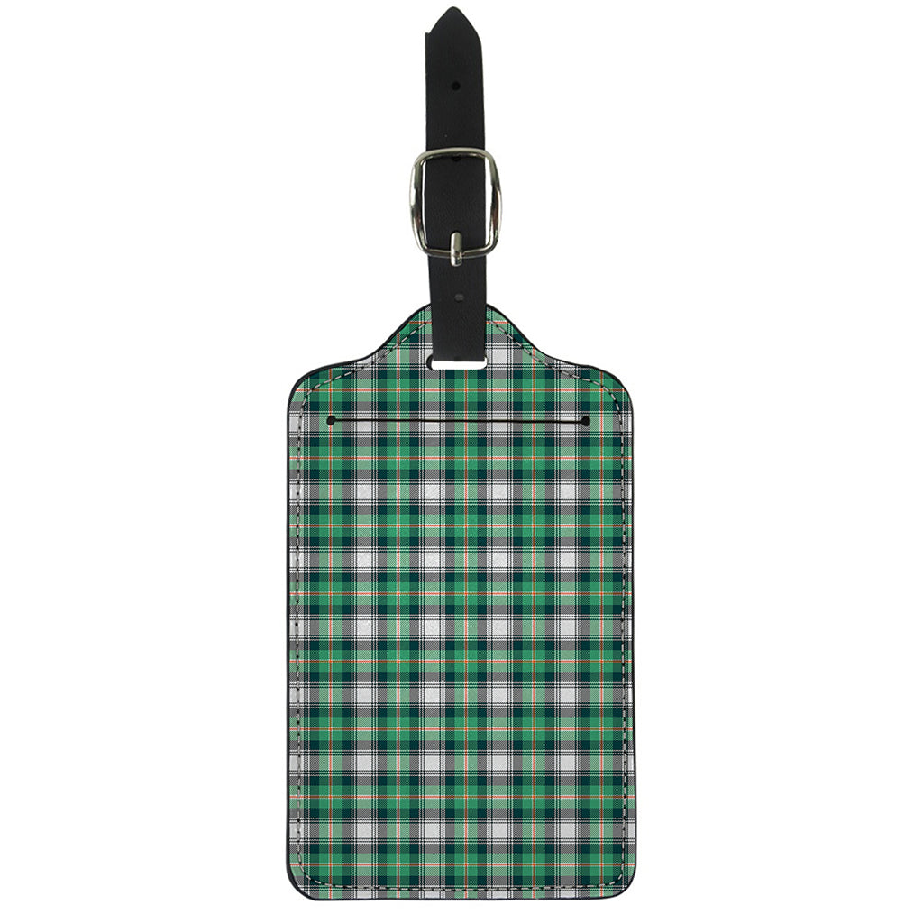 Saint Patrick's Day Tartan Pattern Print Luggage Tag