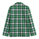 Saint Patrick's Day Tartan Pattern Print Men's Blazer