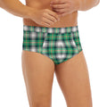 Saint Patrick's Day Tartan Pattern Print Men's Briefs
