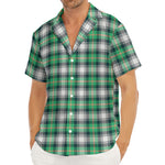 Saint Patrick's Day Tartan Pattern Print Men's Deep V-Neck Shirt