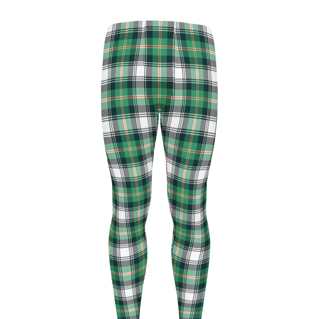 Saint Patrick's Day Tartan Pattern Print Men's leggings