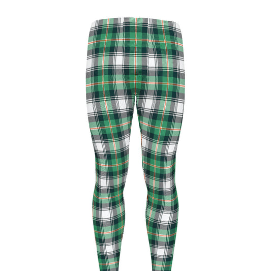 Saint Patrick's Day Tartan Pattern Print Men's leggings