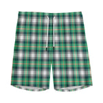 Saint Patrick's Day Tartan Pattern Print Men's Sports Shorts